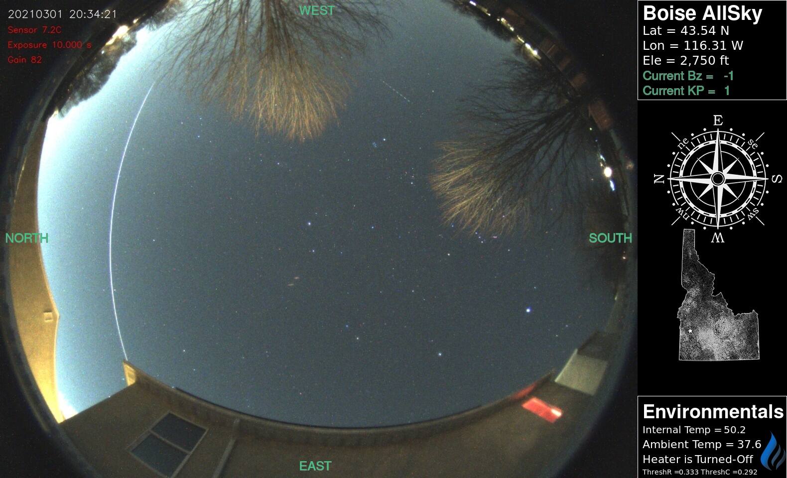 AllSky Meteor over Boise